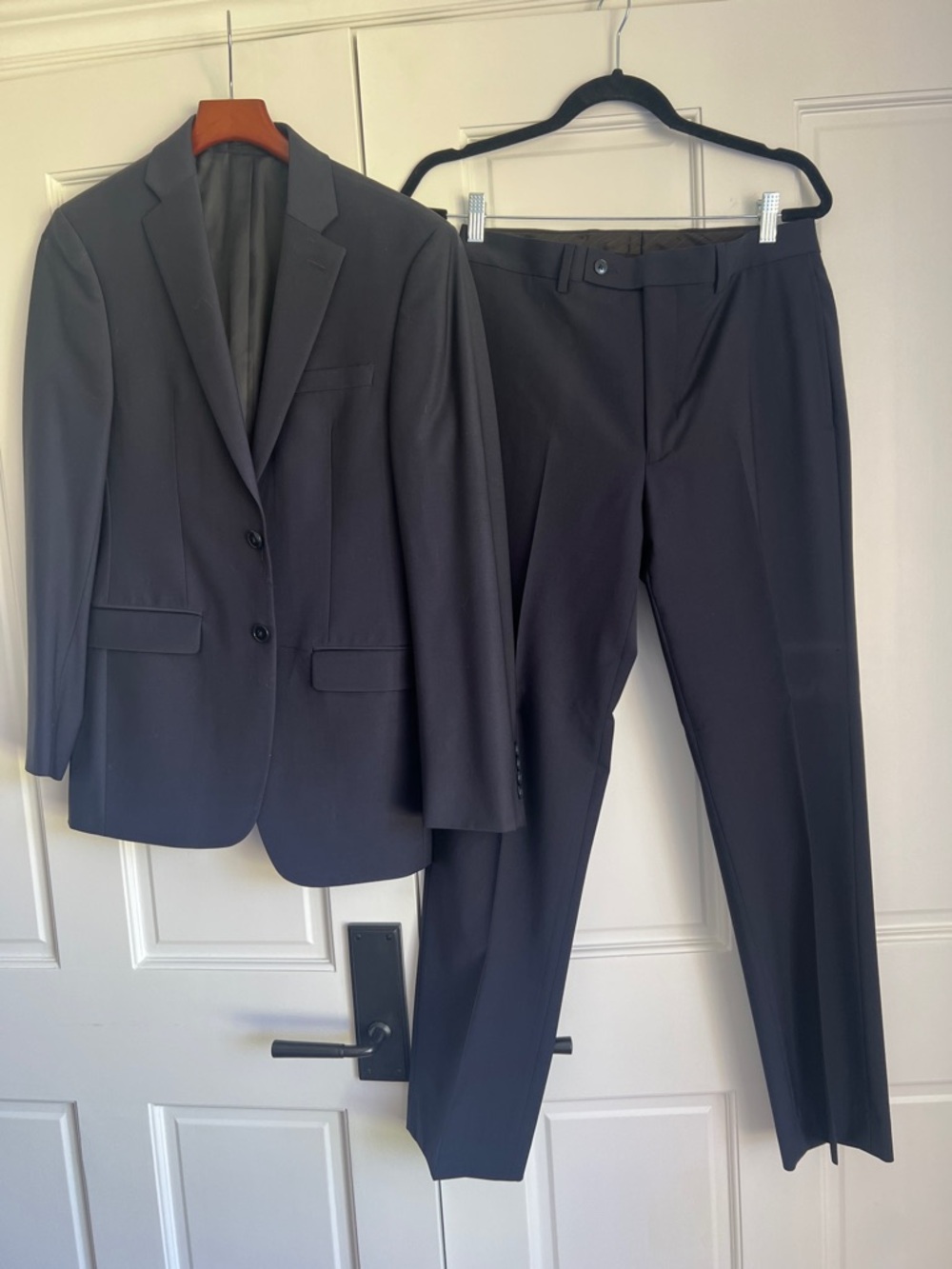 Calvin Klein Men's Black Two-Piece Suit Jacket & Pants